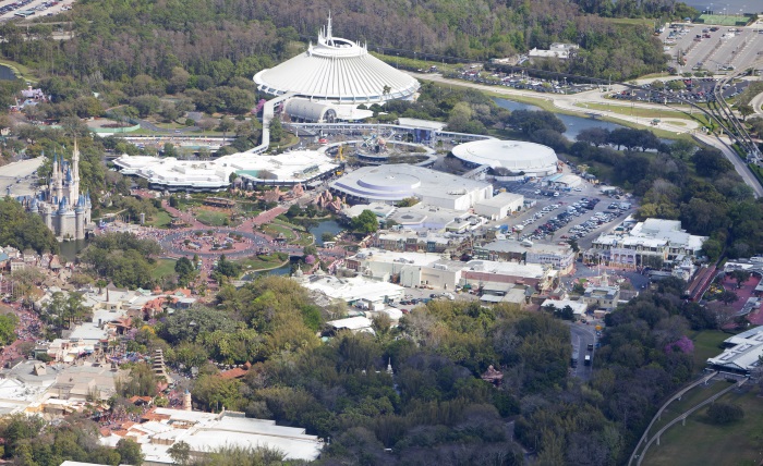 Aerial view of Disney World