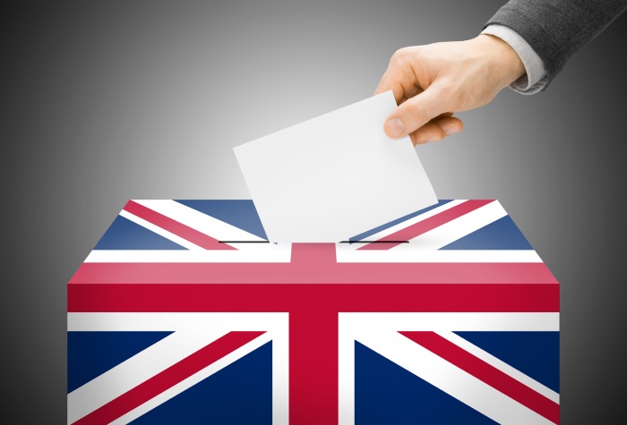 Ballot box, UK election