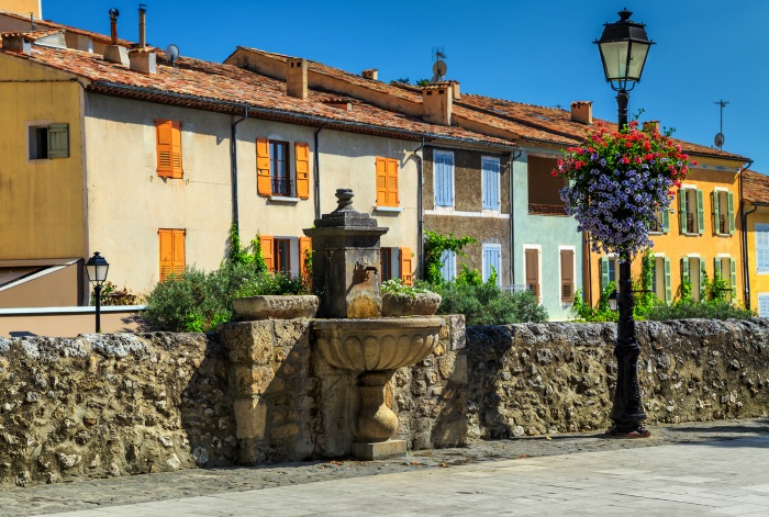 Colourful medieval facades